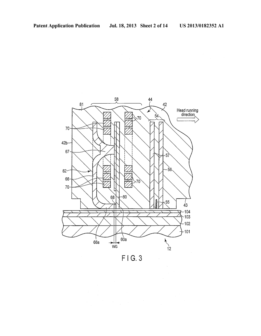 RECORDING HEAD, AND DISK DRIVE WITH THE SAME - diagram, schematic, and image 03