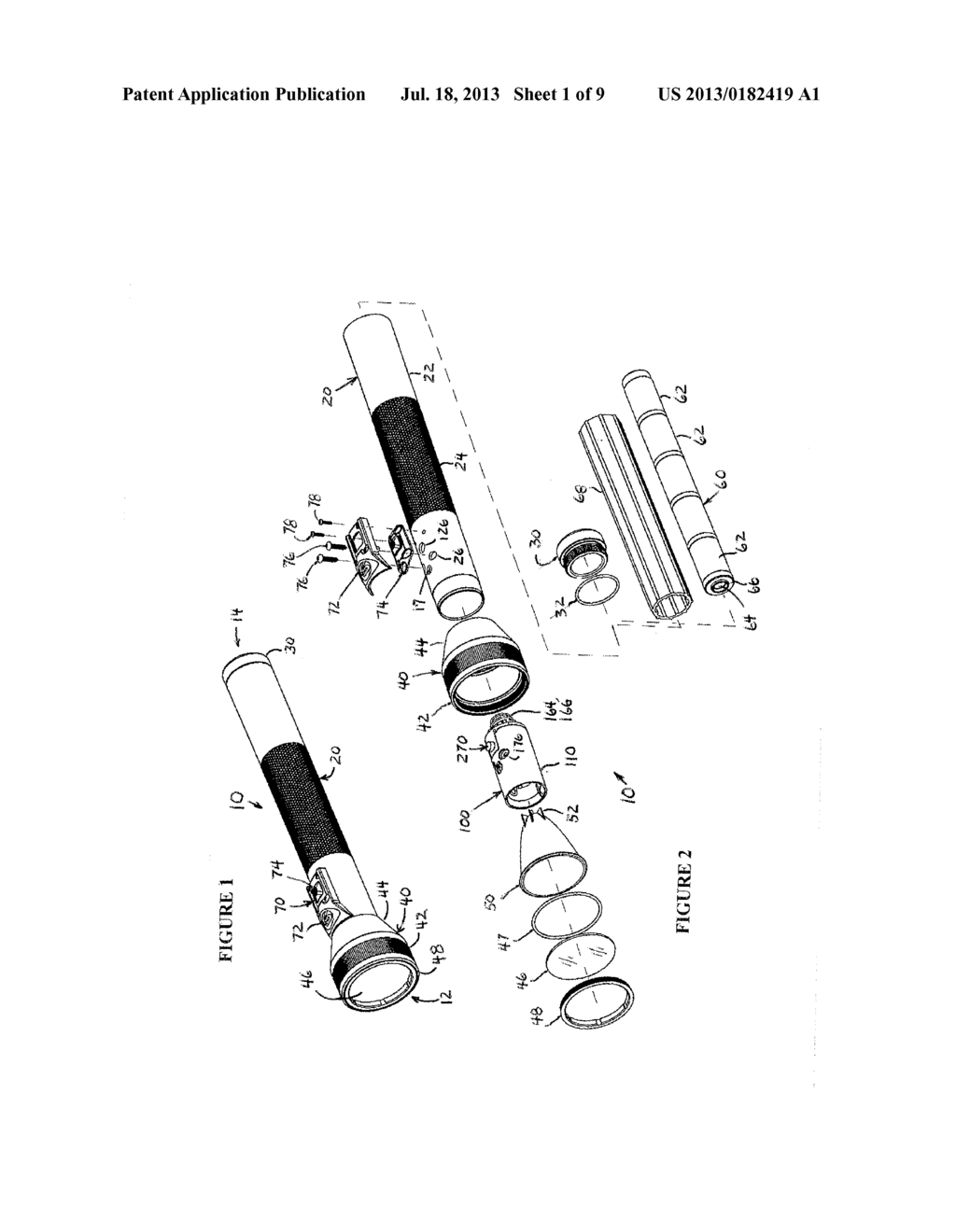 PORTABLE LIGHT, AND SWITCH, HEAT SINK AND CHARGING MODULE THEREFOR - diagram, schematic, and image 02