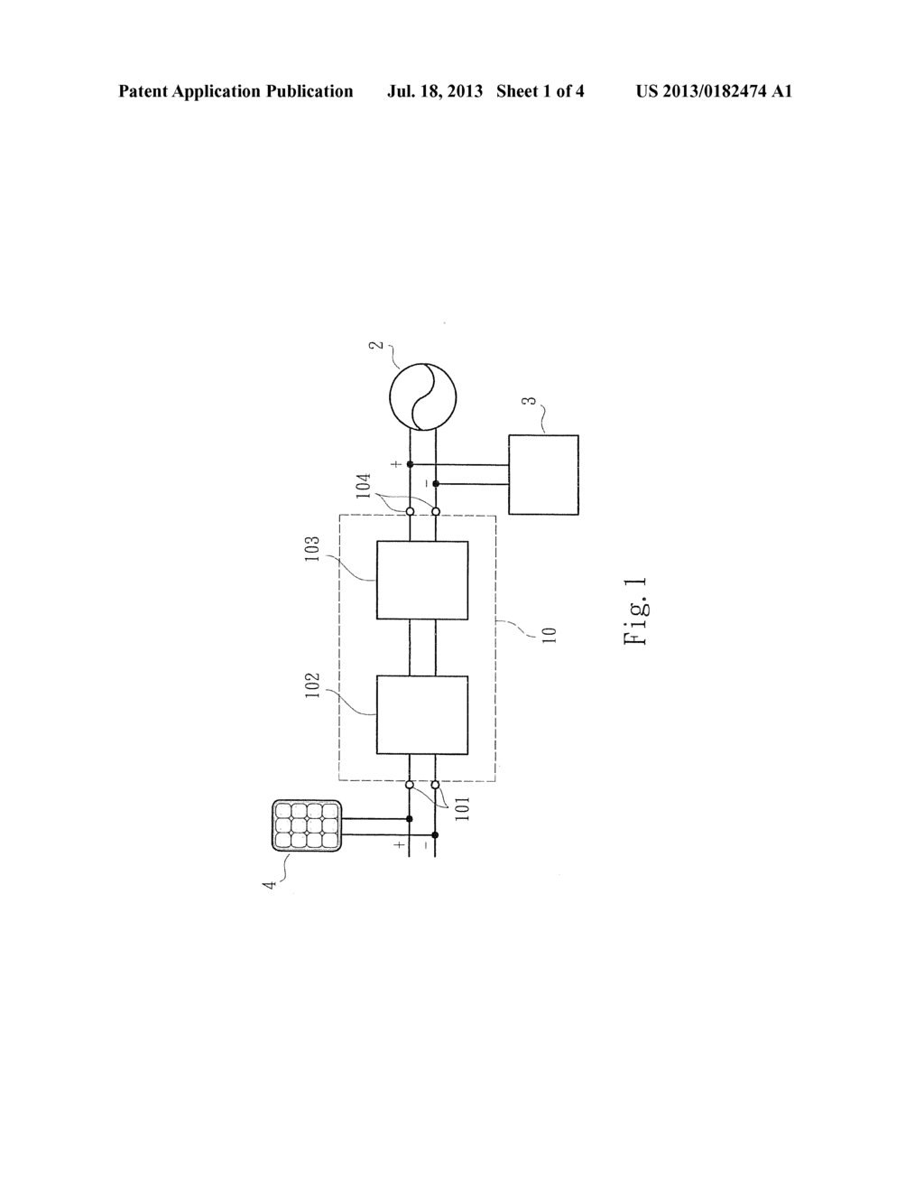 POWER CONVERSION DEVICE FOR SOLAR ENERGY GENERATING SYSTEM - diagram, schematic, and image 02