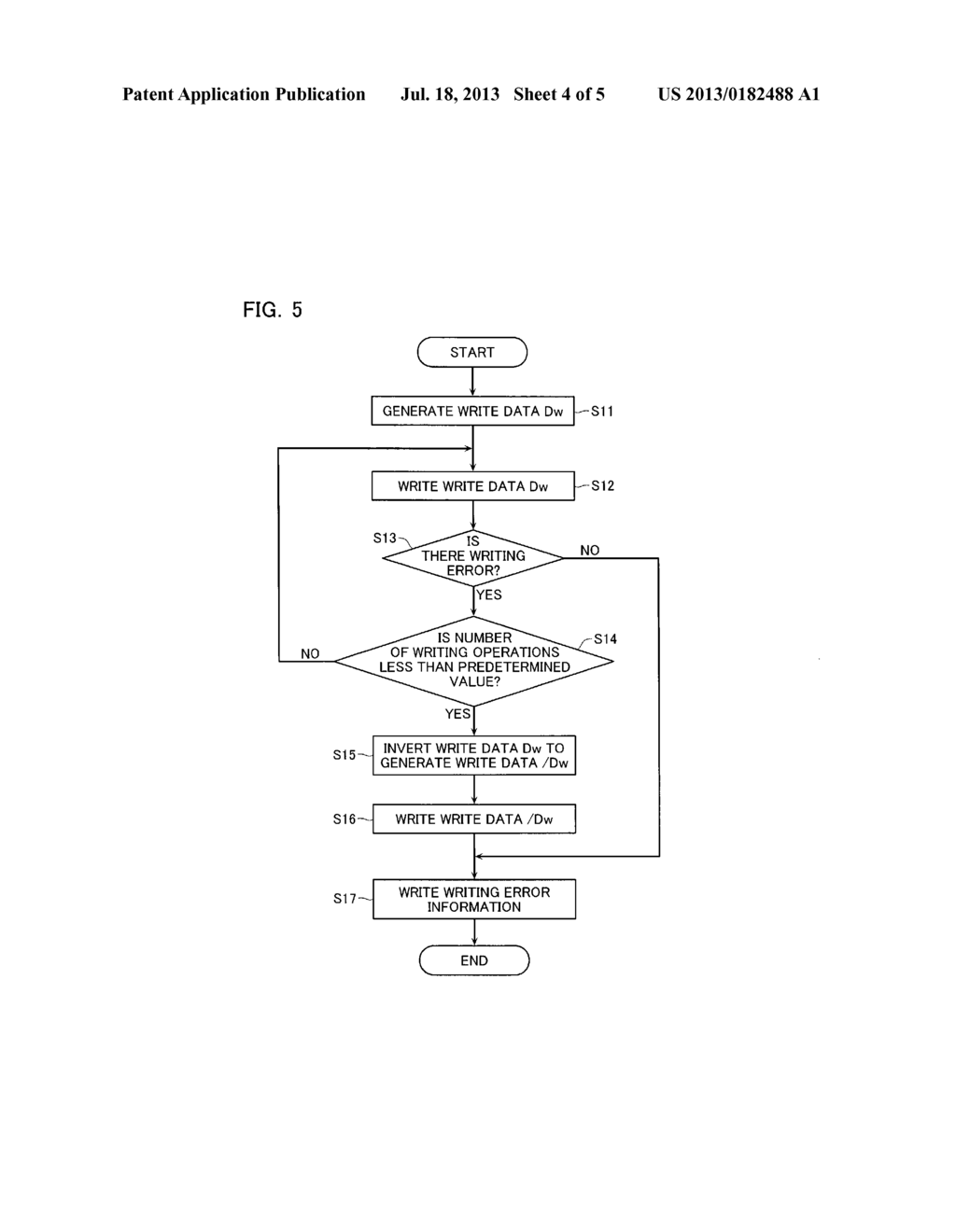 NON-VOLATILE SEMICONDUCTOR MEMORY AND DATA PROCESSING METHOD IN     NON-VOLATILE SEMICONDUCTOR MEMORY - diagram, schematic, and image 05