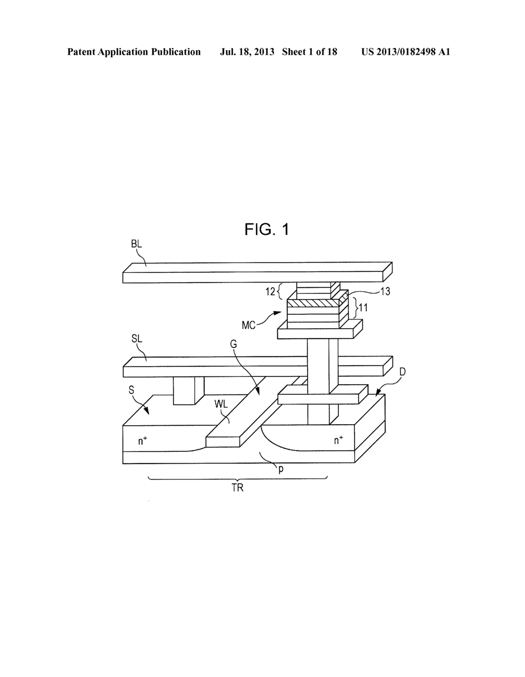 MAGNETIC MEMORY DEVICE AND DATA WRITING METHOD FOR MAGNETIC MEMORY DEVICE - diagram, schematic, and image 02