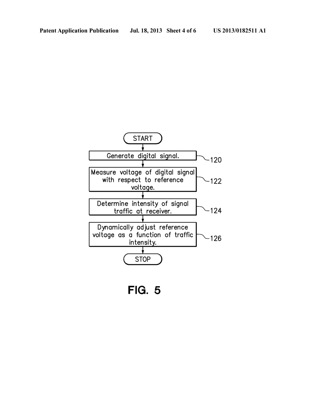 DIGITAL MEMORY SYSTEM THAT DYNAMICALLY ADJUSTS REFERENCE VOLTAGE AS A     FUNCTION OF TRAFFIC INTENSITY - diagram, schematic, and image 05