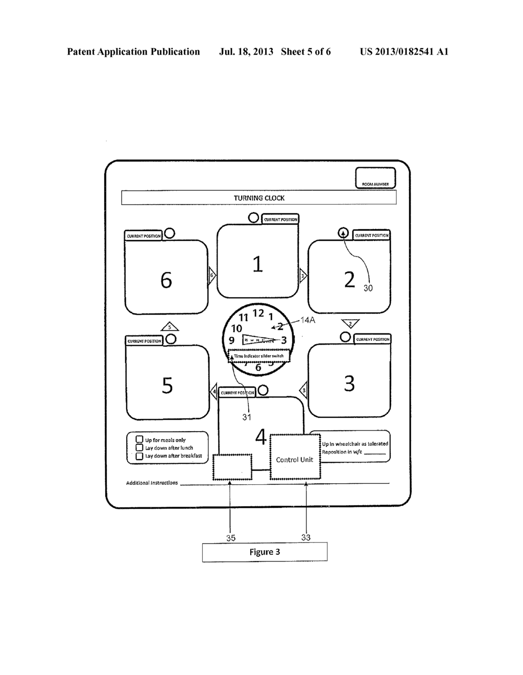 Display for Use in Managing Movement of a Patient in a Bed - diagram, schematic, and image 06