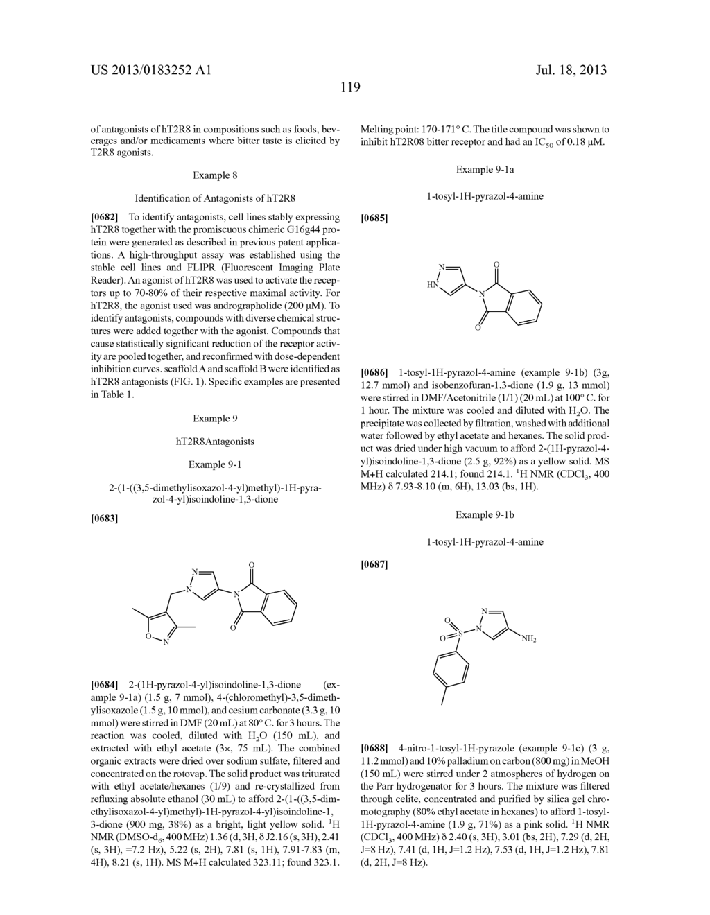 COMPOUNDS THAT INHIBIT (BLOCK) BITTER TASTE IN COMPOSITION AND METHODS OF     MAKING SAME - diagram, schematic, and image 123