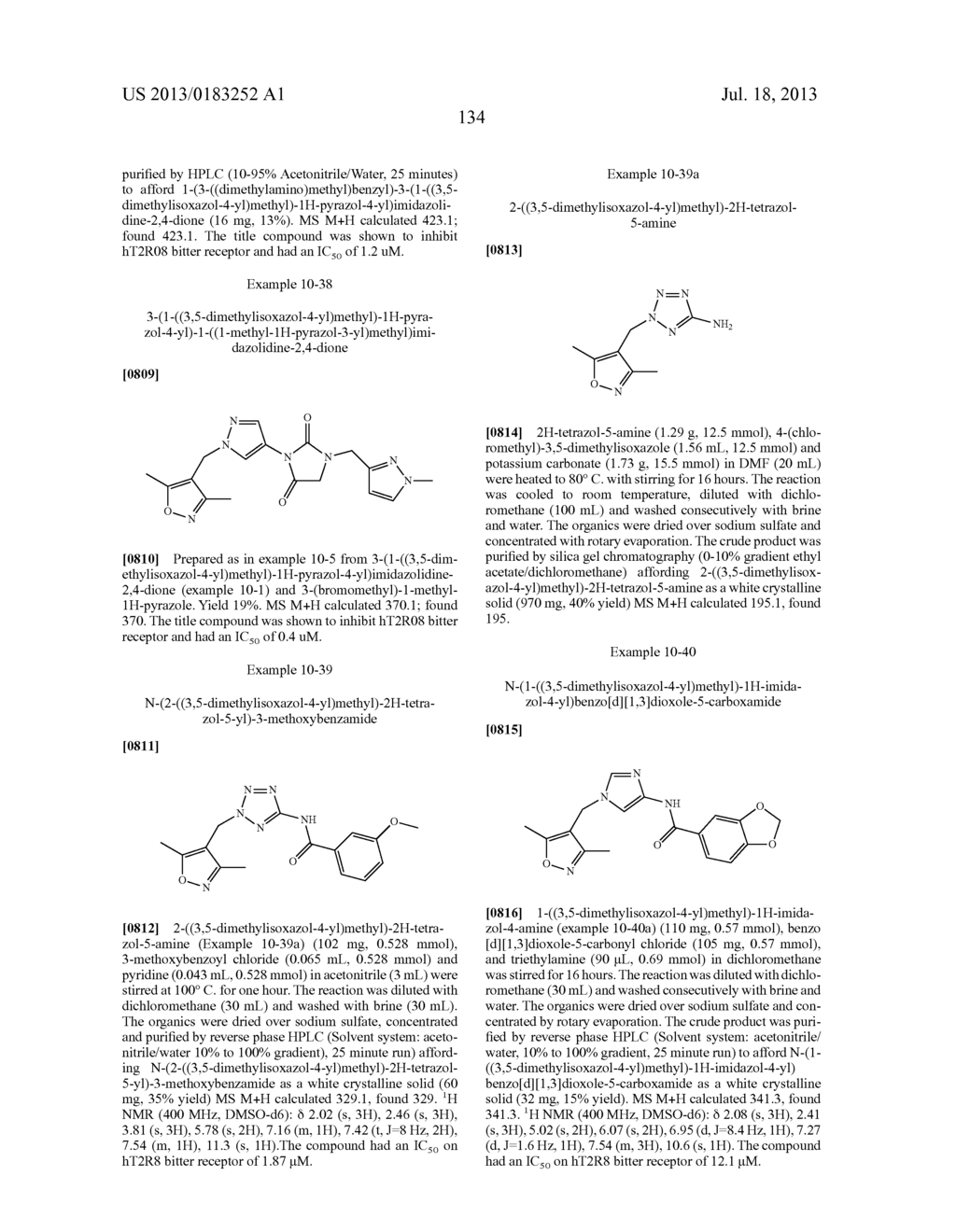 COMPOUNDS THAT INHIBIT (BLOCK) BITTER TASTE IN COMPOSITION AND METHODS OF     MAKING SAME - diagram, schematic, and image 138