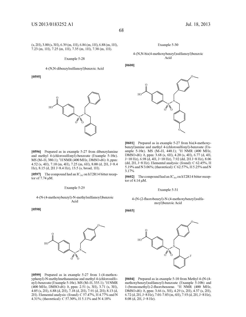 COMPOUNDS THAT INHIBIT (BLOCK) BITTER TASTE IN COMPOSITION AND METHODS OF     MAKING SAME - diagram, schematic, and image 72