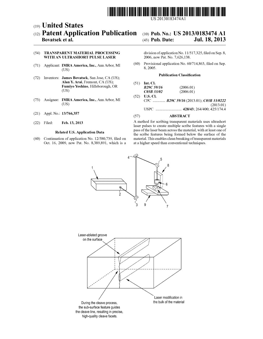 TRANSPARENT MATERIAL PROCESSING WITH AN ULTRASHORT PULSE LASER - diagram, schematic, and image 01