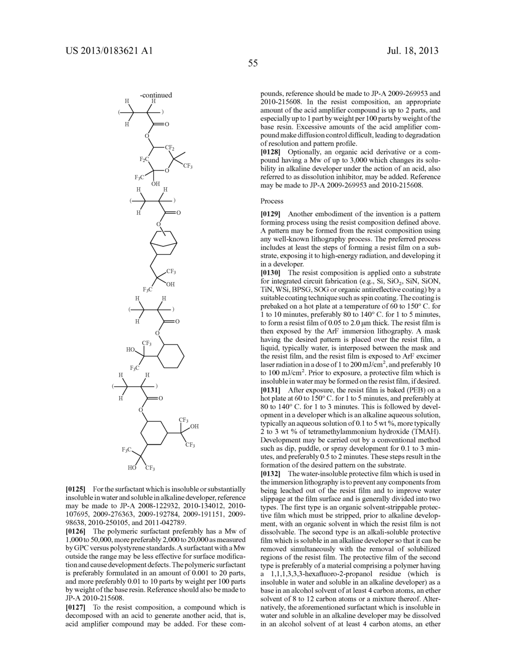 PATTERN FORMING PROCESS AND RESIST COMPOSTION - diagram, schematic, and image 58