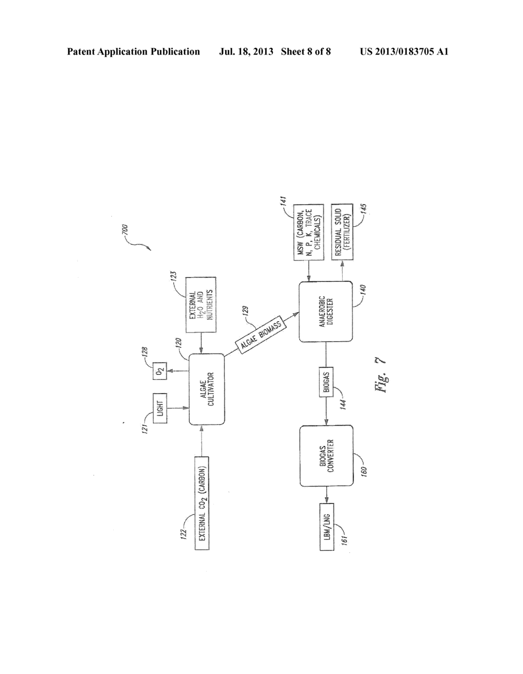 CONVERSION OF ALGAE TO LIQUID METHANE, AND ASSOCIATED SYSTEMS AND METHODS - diagram, schematic, and image 09