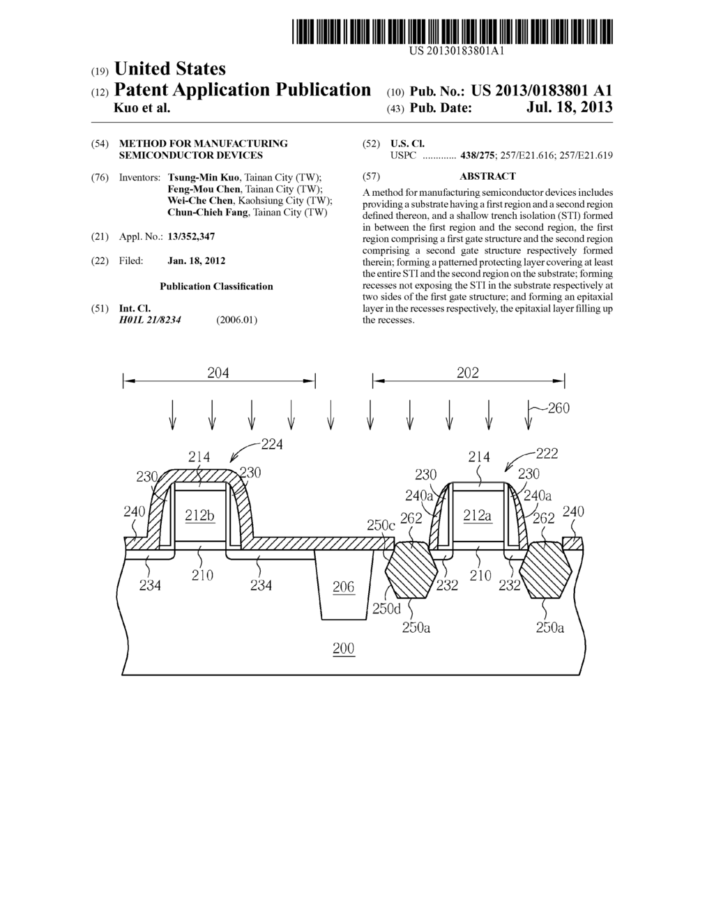 METHOD FOR MANUFACTURING SEMICONDUCTOR DEVICES - diagram, schematic, and image 01