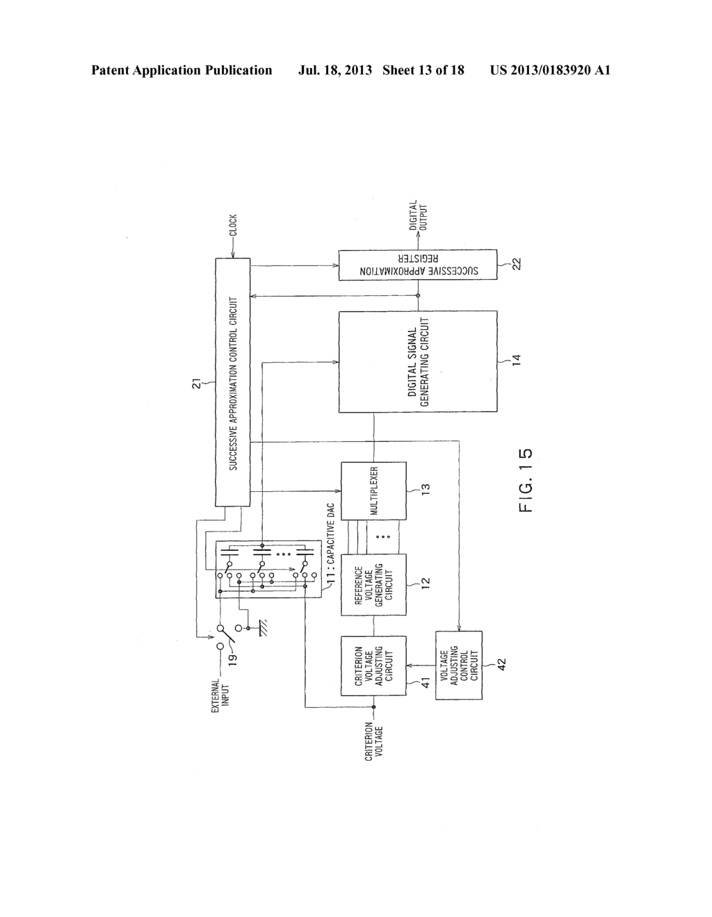 RESIDUAL SIGNAL GENERATING CIRCUIT, SUCCESSIVE APPROXIMATION AD CONVERTER,     PIPELINED AD CONVERTER, AND RADIO RECEIVER - diagram, schematic, and image 14