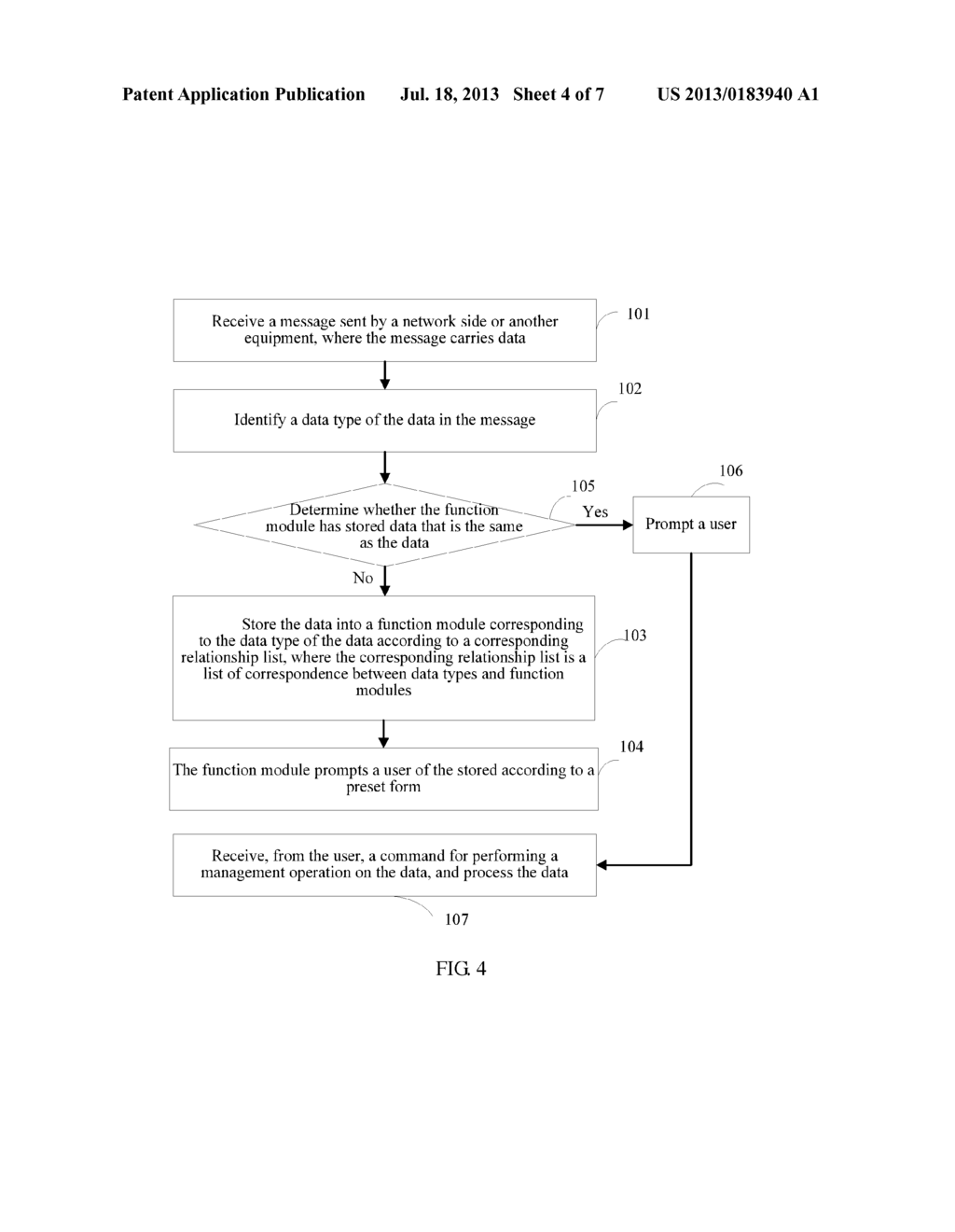 Method and Mobile Terminal for Processing Data in Message - diagram, schematic, and image 05