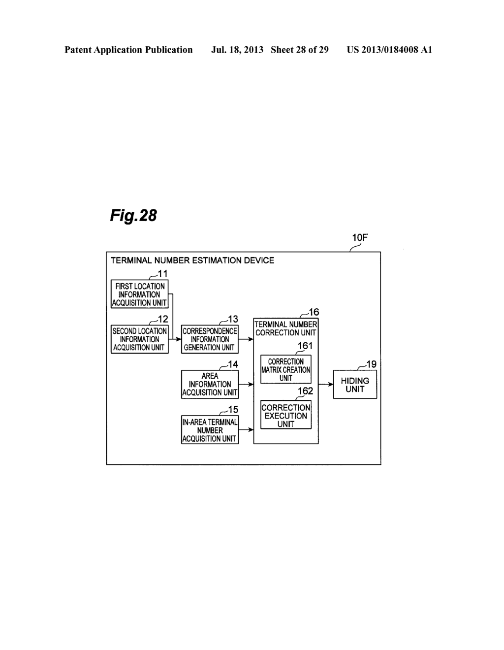 TERMINAL NUMBER ESTIMATION DEVICE AND TERMINAL NUMBER ESTIMATION METHOD - diagram, schematic, and image 29