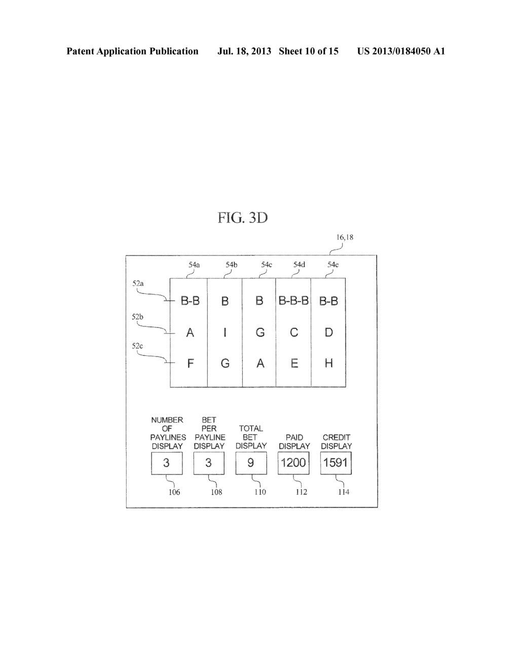 GAMING DEVICE HAVING OVERSIZED SYMBOLS IN THE PLAY MATRIX - diagram, schematic, and image 11