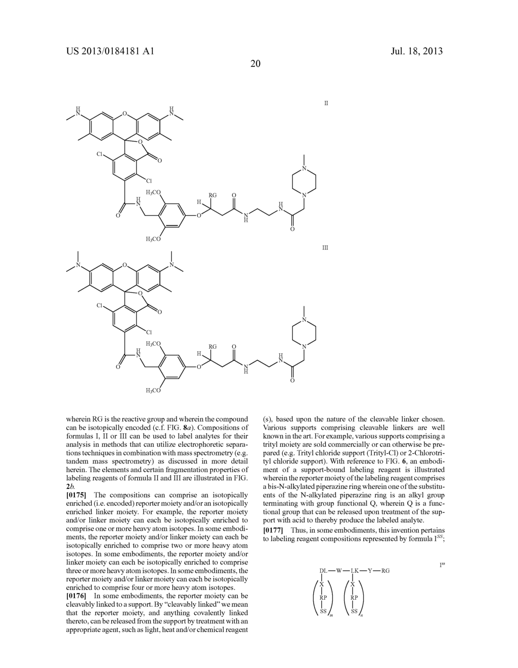 ANALYTE DETERMINATION UTILIZING MASS TAGGING REAGENTS COMPRISING A     NON-ENCODED DETECTABLE LABEL - diagram, schematic, and image 44