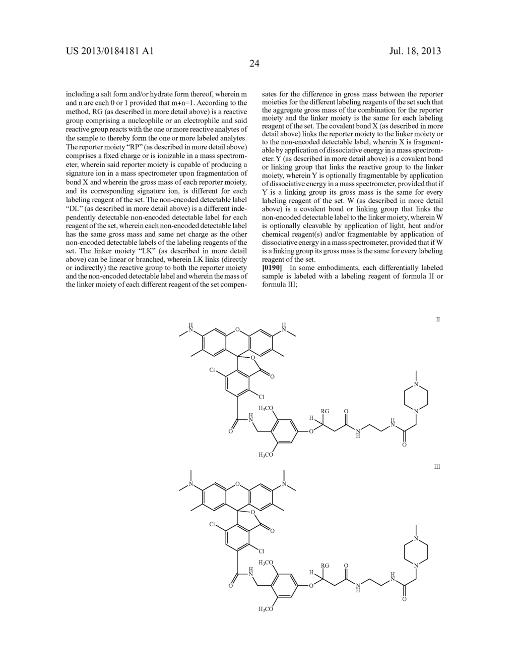 ANALYTE DETERMINATION UTILIZING MASS TAGGING REAGENTS COMPRISING A     NON-ENCODED DETECTABLE LABEL - diagram, schematic, and image 48