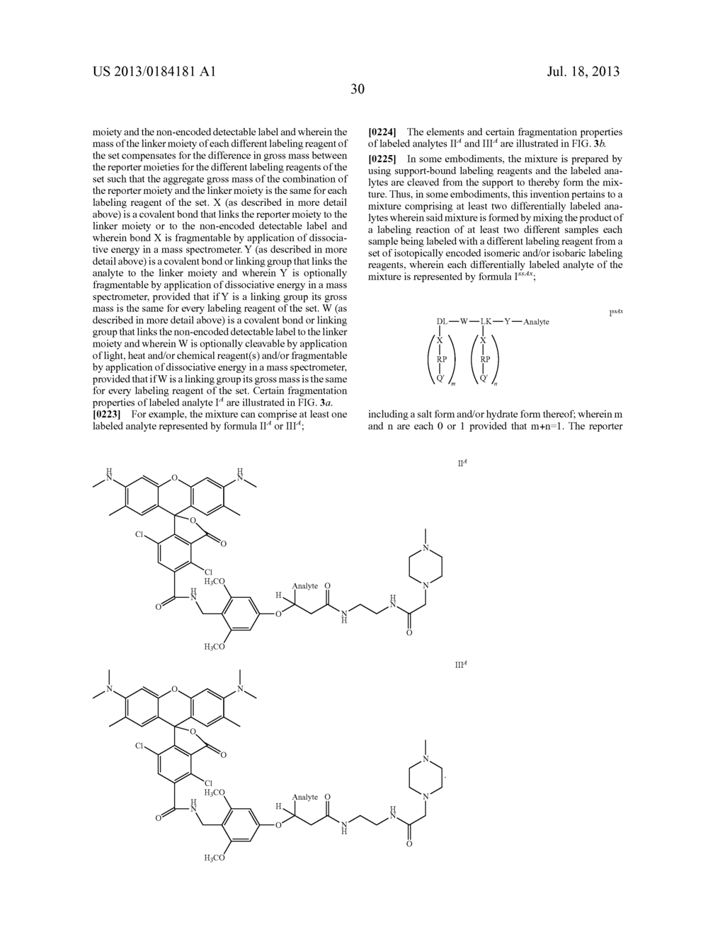 ANALYTE DETERMINATION UTILIZING MASS TAGGING REAGENTS COMPRISING A     NON-ENCODED DETECTABLE LABEL - diagram, schematic, and image 54