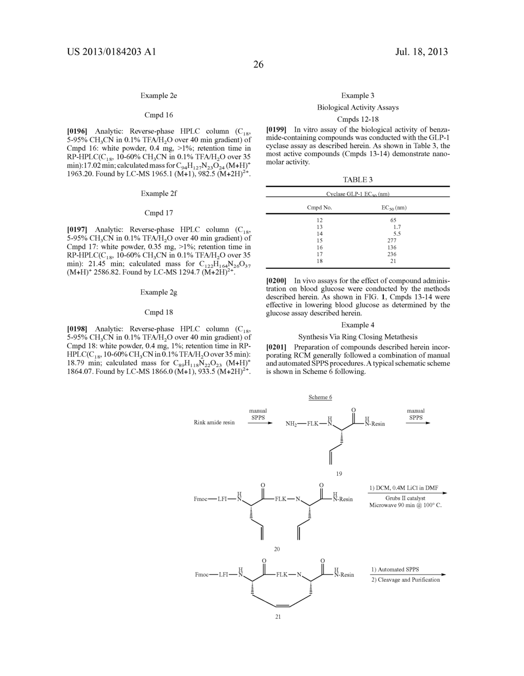 GLP-1 RECEPTOR AGONIST COMPOUNDS HAVING STABILIZED REGIONS - diagram, schematic, and image 29