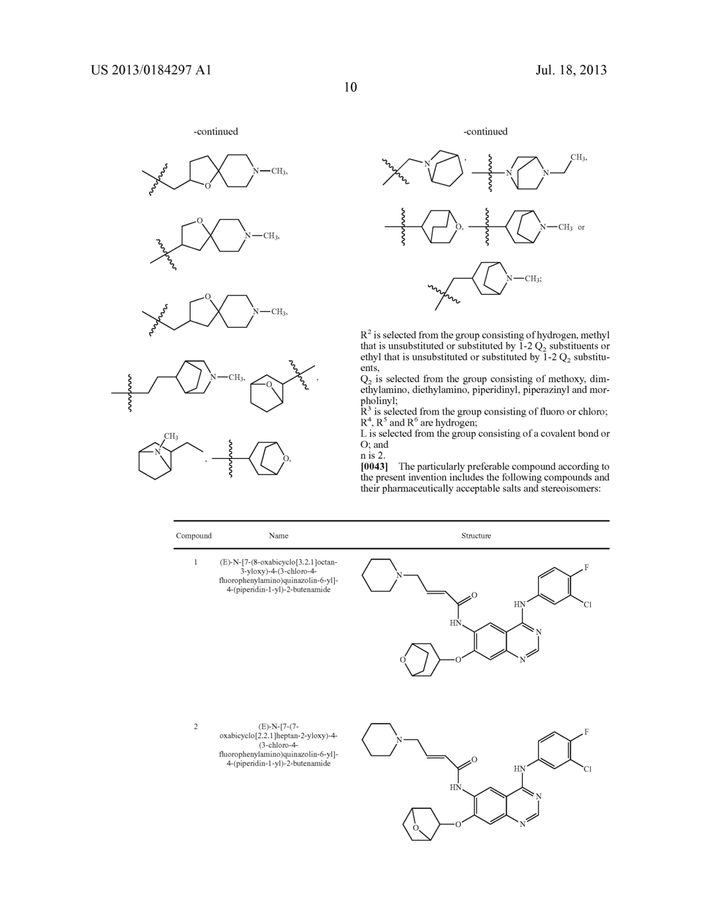 QUINAZOLINE DERIVATIVES SUBSTITUTED BY ANILINE, PREPARATION METHOD AND USE     THEREOF - diagram, schematic, and image 11