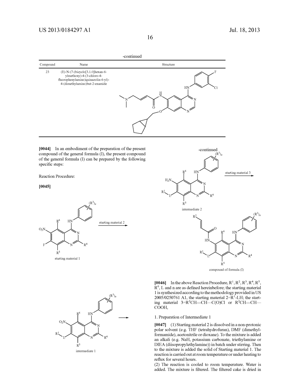 QUINAZOLINE DERIVATIVES SUBSTITUTED BY ANILINE, PREPARATION METHOD AND USE     THEREOF - diagram, schematic, and image 17