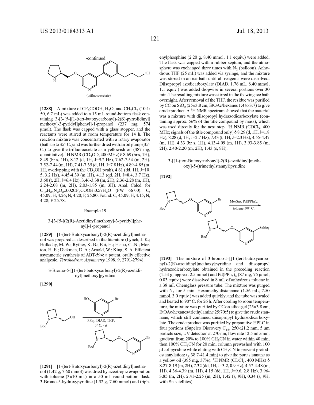 NICOTINIC ACETYLCHOLINE RECEPTOR LIGANDS AND THE USES THEREOF - diagram, schematic, and image 122