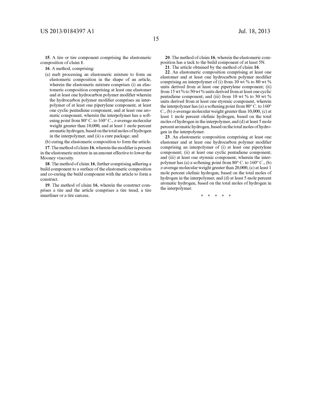 Hydrocarbon Polymer Modifiers for Elastomeric Compositions - diagram, schematic, and image 16