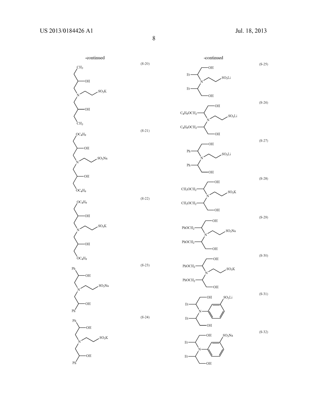 MIXTURE COMPRISING SULFONATE GROUP-CONTAINING COMPOUND AND METHOD OF     MANUFACTURING THE SAME, SOLUTION COMPOSITION, POLYURETHANE RESIN AND     METHOD OF MANUFACTURING THE SAME, AND MAGNETIC RECORDING MEDIUM - diagram, schematic, and image 09