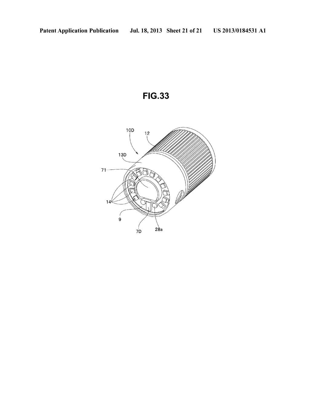 ENDOSCOPE ADAPTER INCLUDING LIGHT EMITTING DIODE, AND ADAPTER TYPE     ENDOSCOPE - diagram, schematic, and image 22