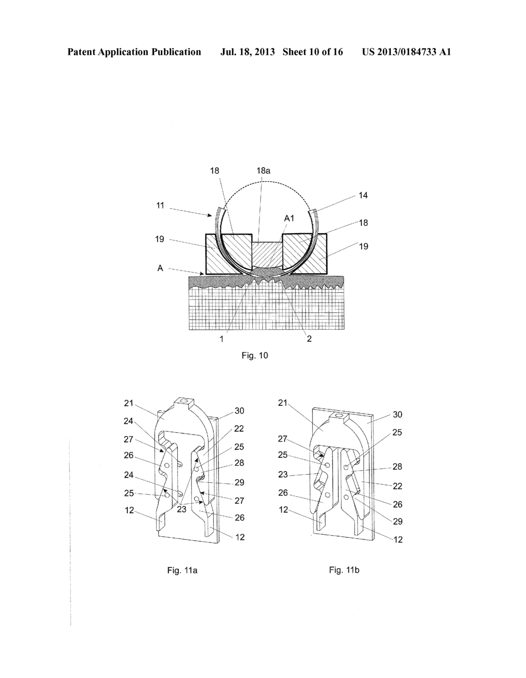 DEVICE FOR THE REPEATED PIERCING OF AN ORGANIC TISSUE, AN APPLICATION     MODULE AND A METHOD THEREOF - diagram, schematic, and image 11