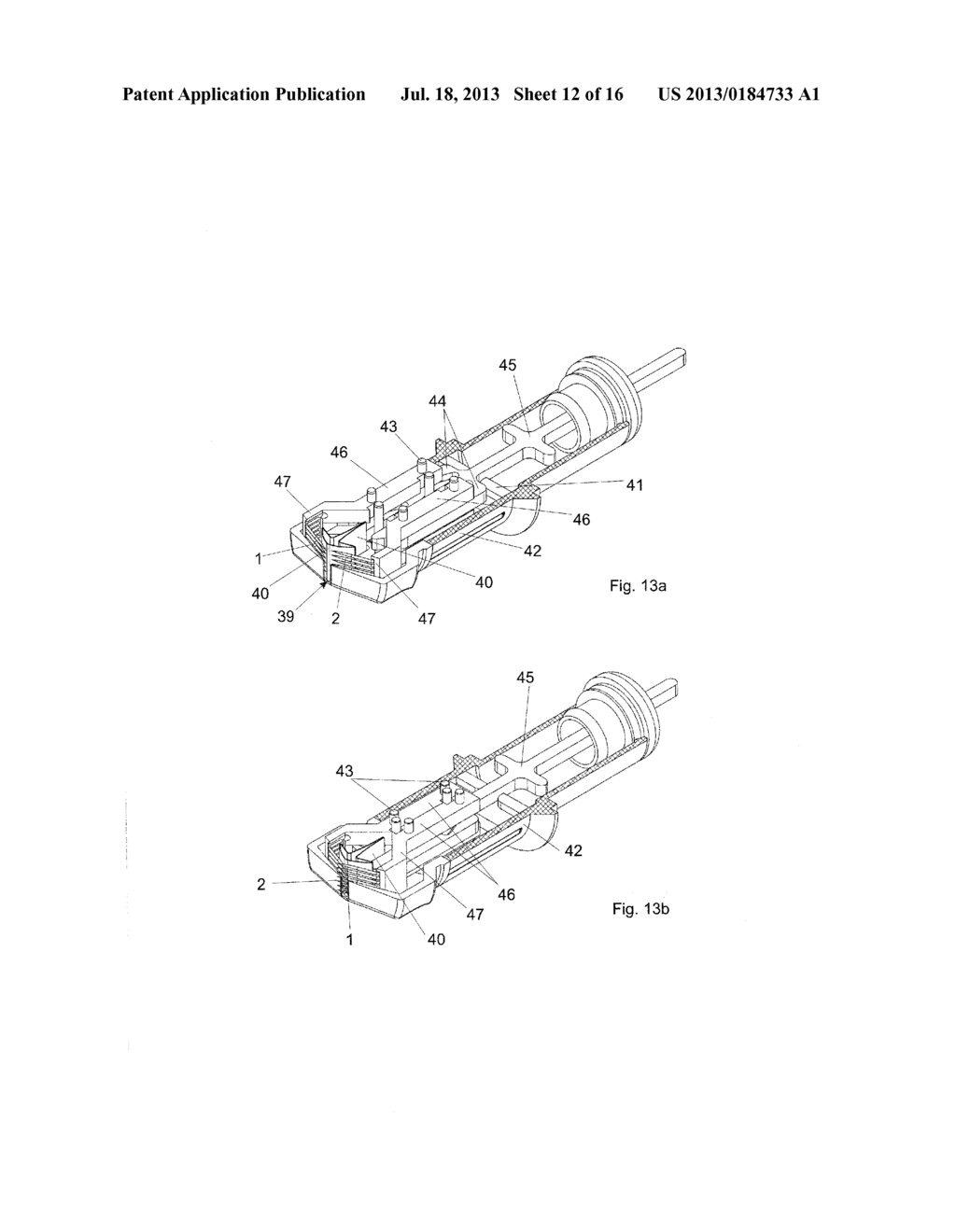 DEVICE FOR THE REPEATED PIERCING OF AN ORGANIC TISSUE, AN APPLICATION     MODULE AND A METHOD THEREOF - diagram, schematic, and image 13