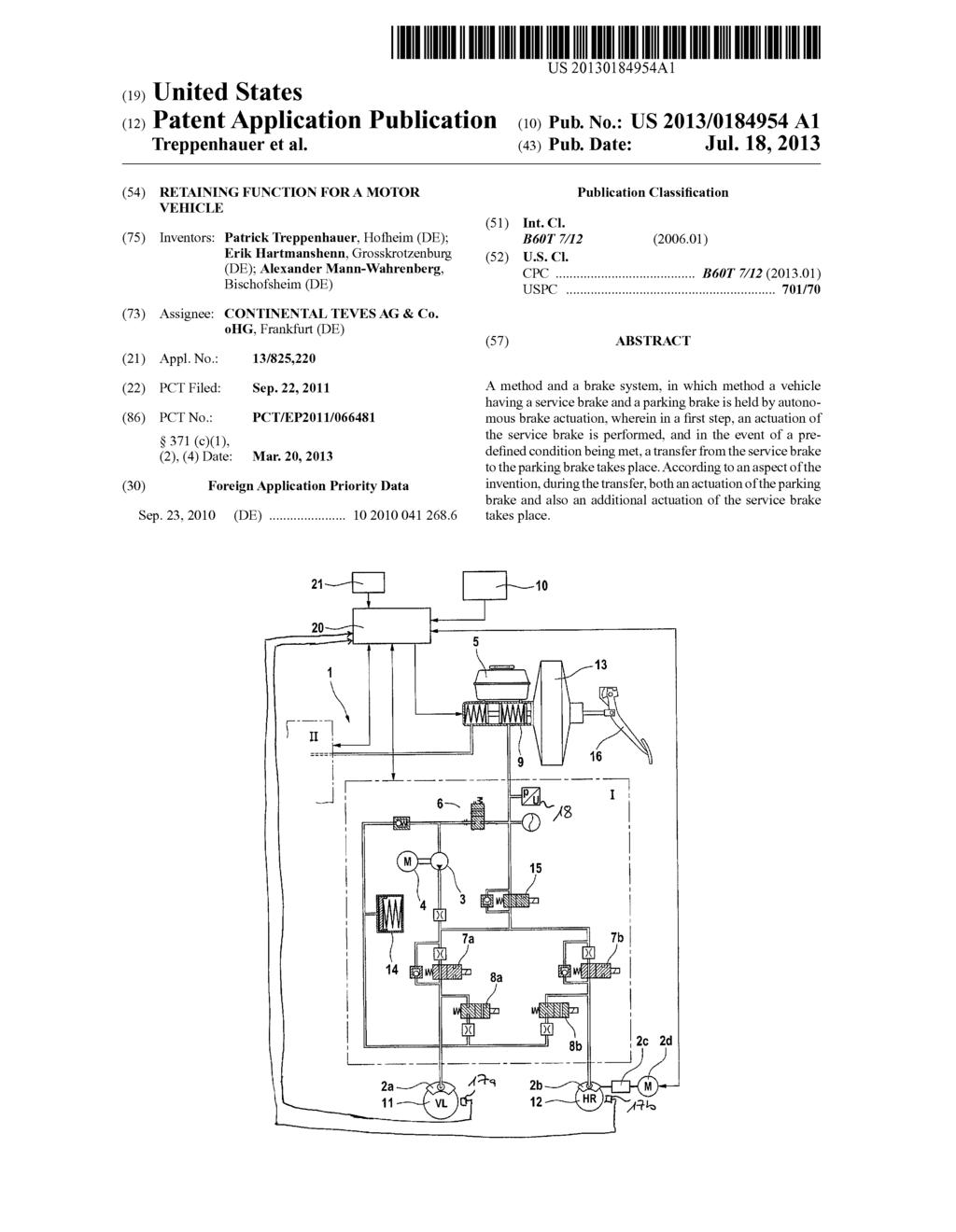 RETAINING FUNCTION FOR A MOTOR VEHICLE - diagram, schematic, and image 01