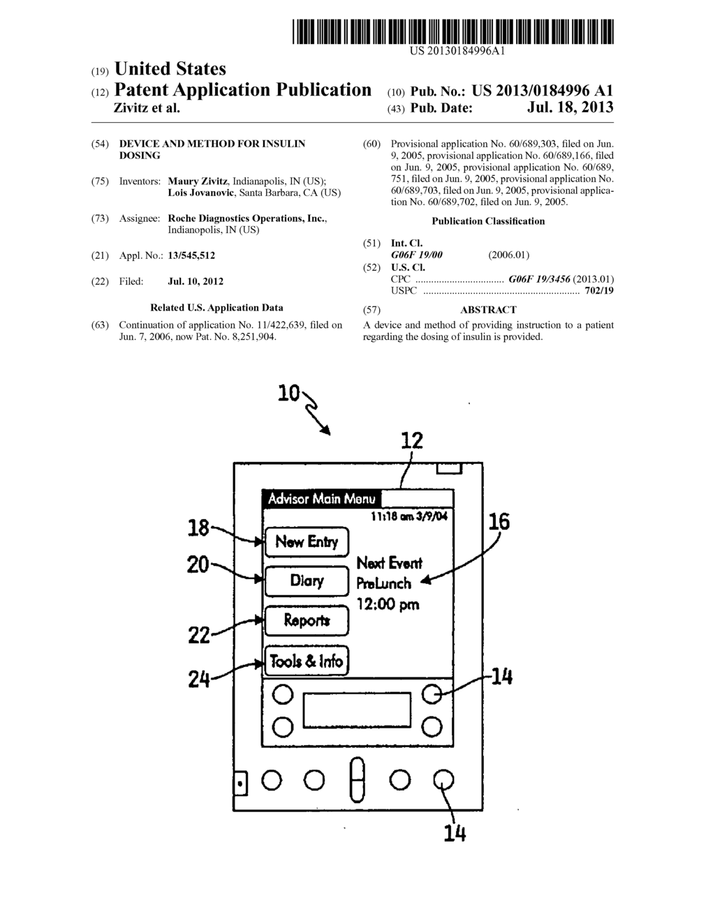 DEVICE AND METHOD FOR INSULIN DOSING - diagram, schematic, and image 01