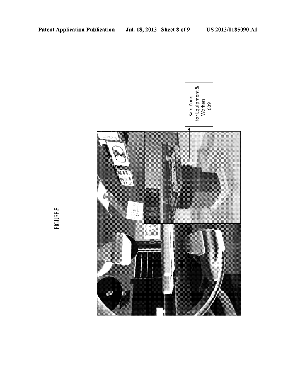 System for Preplanning Placement of Imaging Equipment and Medical Workers     In an Operating Room - diagram, schematic, and image 09