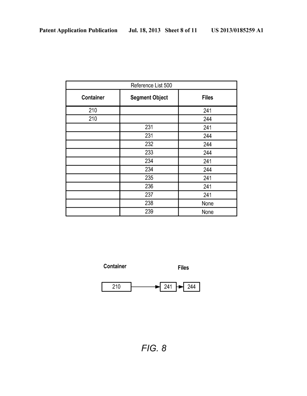 SYSTEM AND METHOD FOR SCALABLE REFERENCE MANAGEMENT IN A DEDUPLICATION     BASED STORAGE SYSTEM - diagram, schematic, and image 09