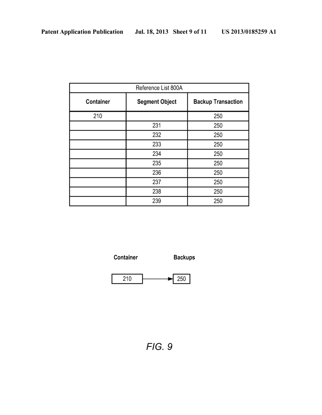 SYSTEM AND METHOD FOR SCALABLE REFERENCE MANAGEMENT IN A DEDUPLICATION     BASED STORAGE SYSTEM - diagram, schematic, and image 10