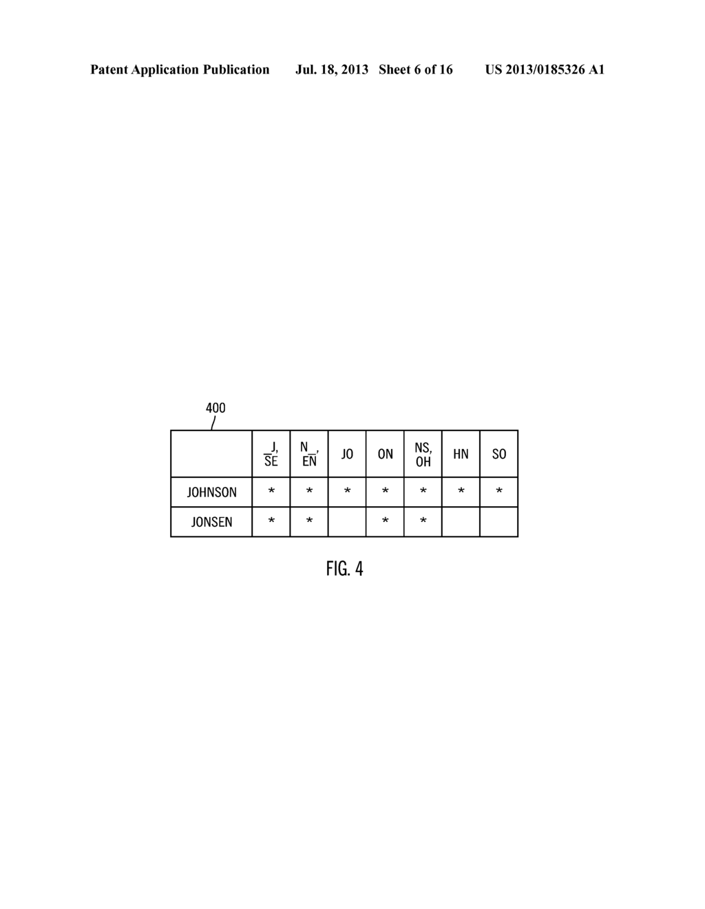 NAME SEARCH USING MULTIPLE BITMAP DISTRIBUTIONS - diagram, schematic, and image 07