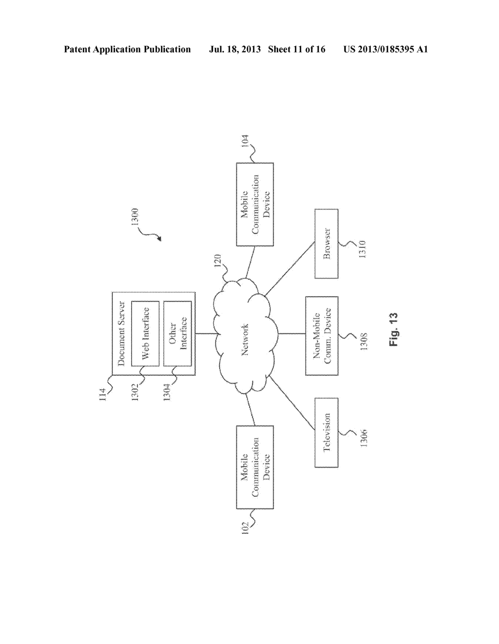 SYSTEM AND METHOD FOR SHARING UNSUPPORTED DOCUMENT TYPES BETWEEN     COMMUNICATION DEVICES - diagram, schematic, and image 12