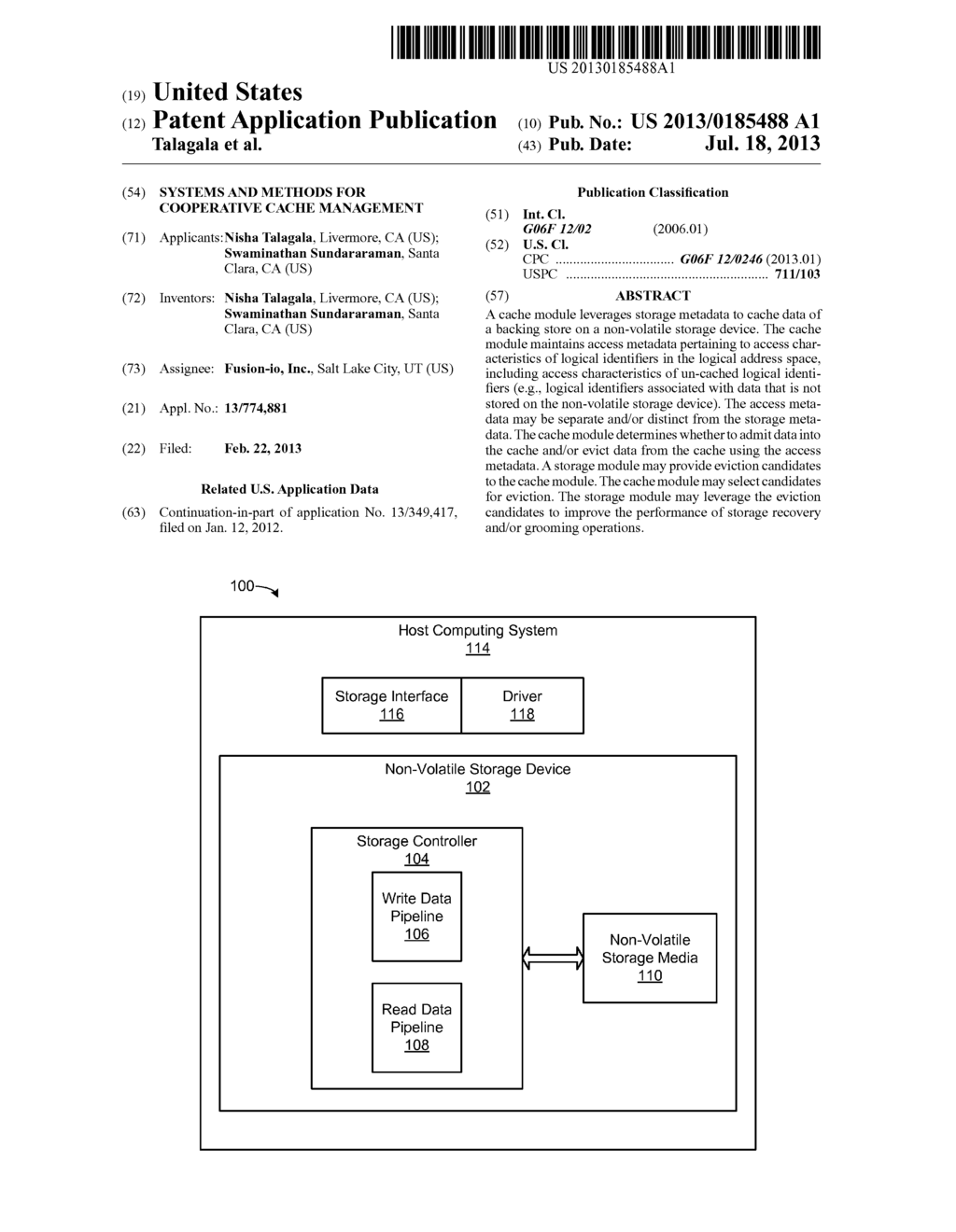 SYSTEMS AND METHODS FOR COOPERATIVE CACHE MANAGEMENT - diagram, schematic, and image 01