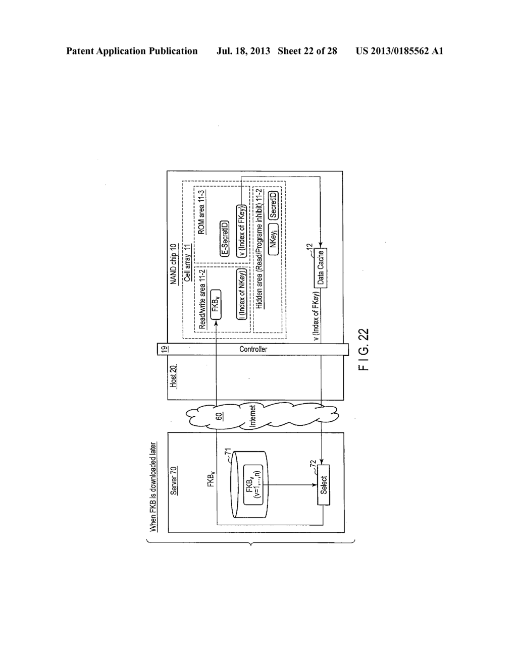 HOST DEVICE, SEMICONDUCTOR MEMORY DEVICE, AND AUTHENTICATION METHOD - diagram, schematic, and image 23