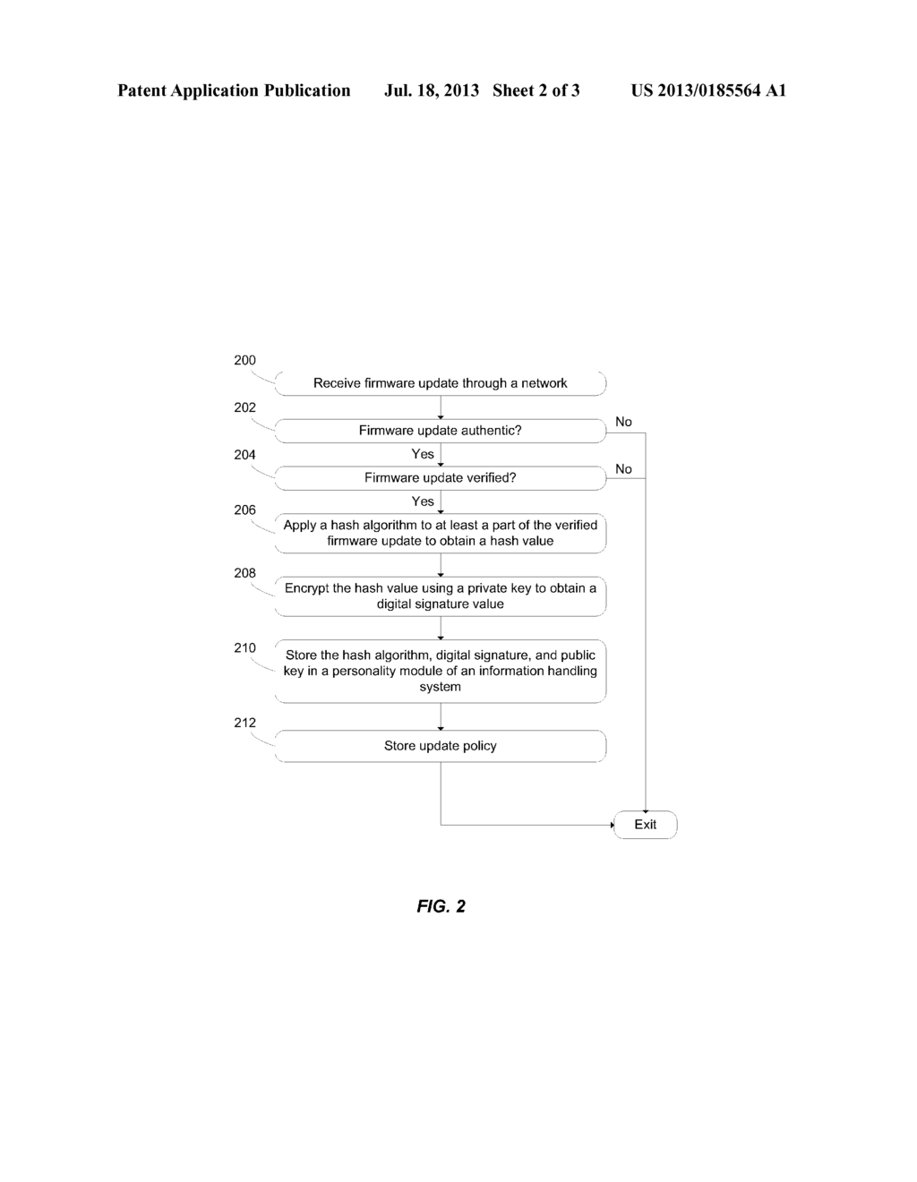 SYSTEMS AND METHODS FOR MULTI-LAYERED AUTHENTICATION/VERIFICATION OF     TRUSTED PLATFORM UPDATES - diagram, schematic, and image 03