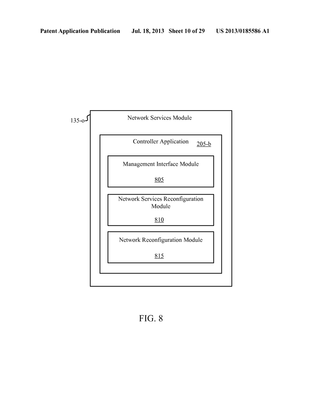 SELF-HEALING OF NETWORK SERVICE MODULES - diagram, schematic, and image 11