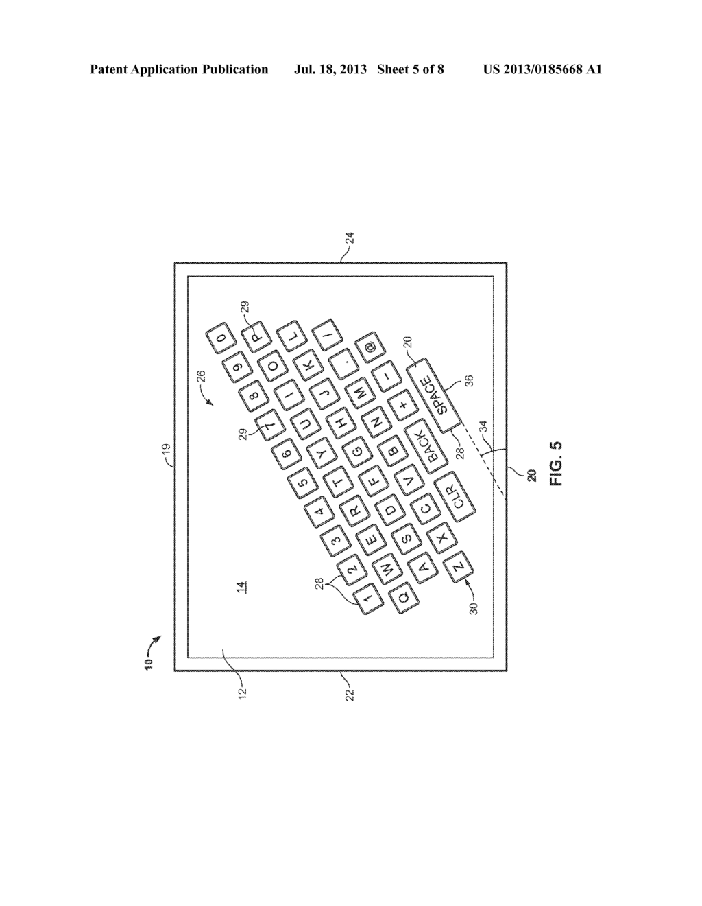 VIRTUAL KEYBOARD ARRANGEMENT - diagram, schematic, and image 06