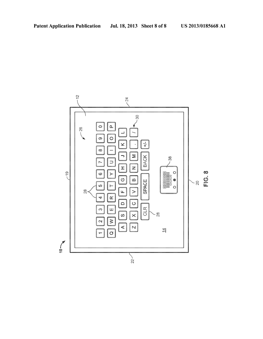 VIRTUAL KEYBOARD ARRANGEMENT - diagram, schematic, and image 09