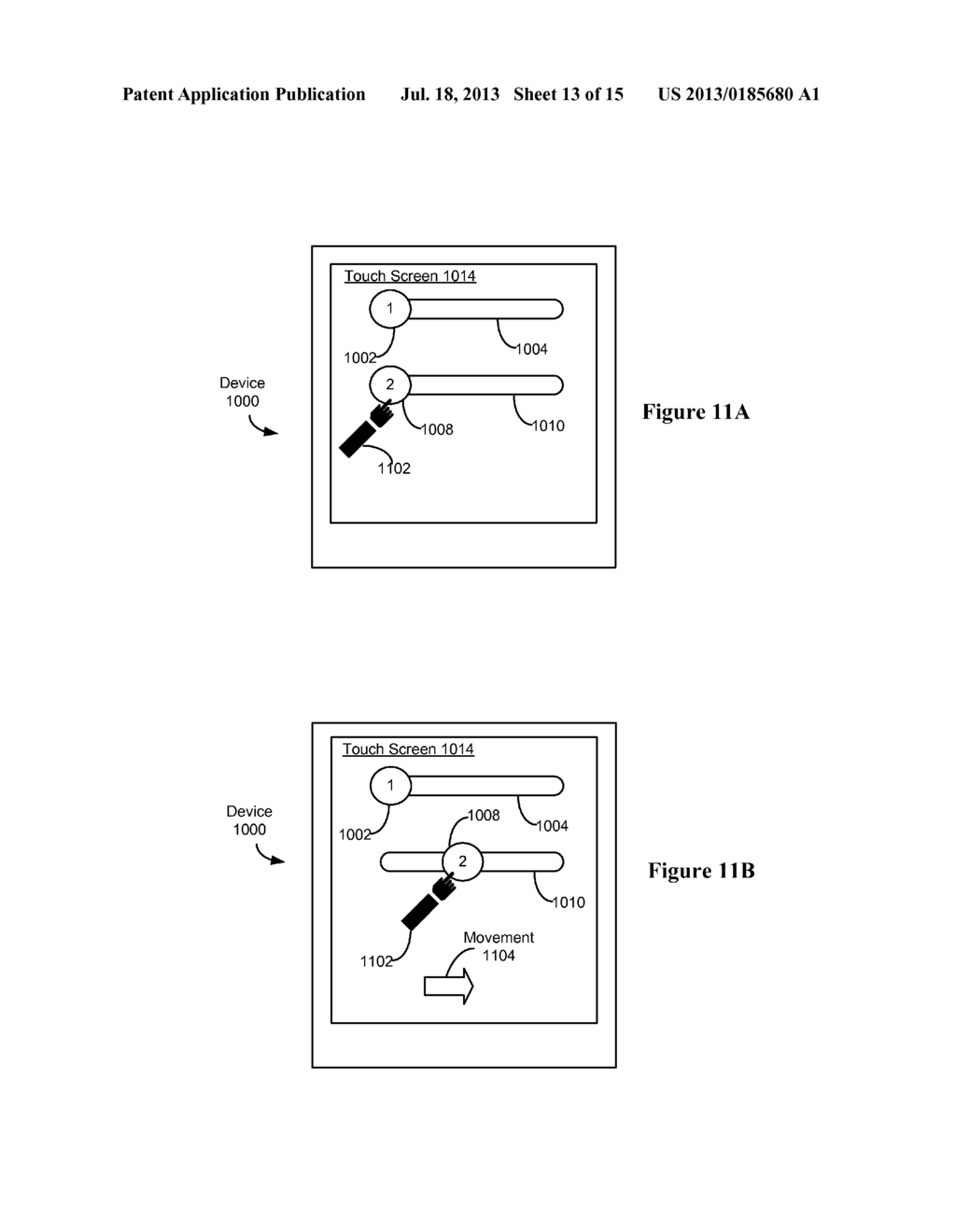 Unlocking a Device by Performing Gestures on an Unlock Image - diagram, schematic, and image 14