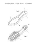 SOLE FOR SHOES HAVING ONE OR MORE VERTICAL ELEMENTS FOLDED OVER EACH     OTHER, EXTENSIBLE AND ADAPTABLE TO THE DIFFERENT WIDTH OF THE ASSEMBLY     LAST OF THE UPPER AND TO THE VARIATION OF THE CONFORMATION OF THE FOOT,     EVEN PERMANENTLY diagram and image