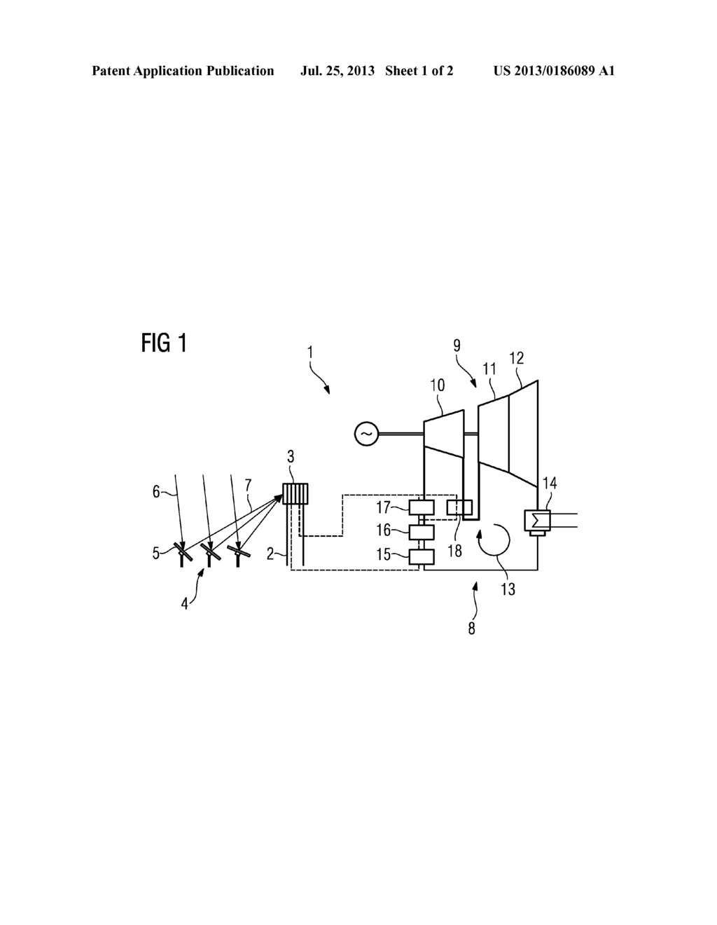 CONTINUOUS FLOW STEAM GENERATOR HAVING AN INTEGRATED REHEATER - diagram, schematic, and image 02