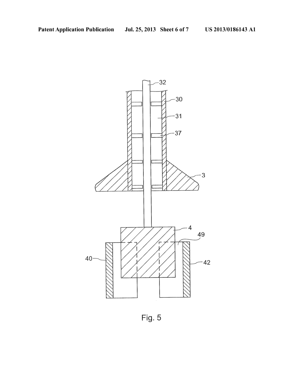 Method and apparatus for manufacturing glass tubes having a predetermined     inner profile, preferably for continuously manufacturing such glass tubes - diagram, schematic, and image 07