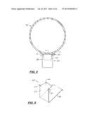 OVERBED TABLE TRASH BAG HOLDER AND SYSTEM diagram and image