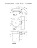 OVERBED TABLE TRASH BAG HOLDER AND SYSTEM diagram and image