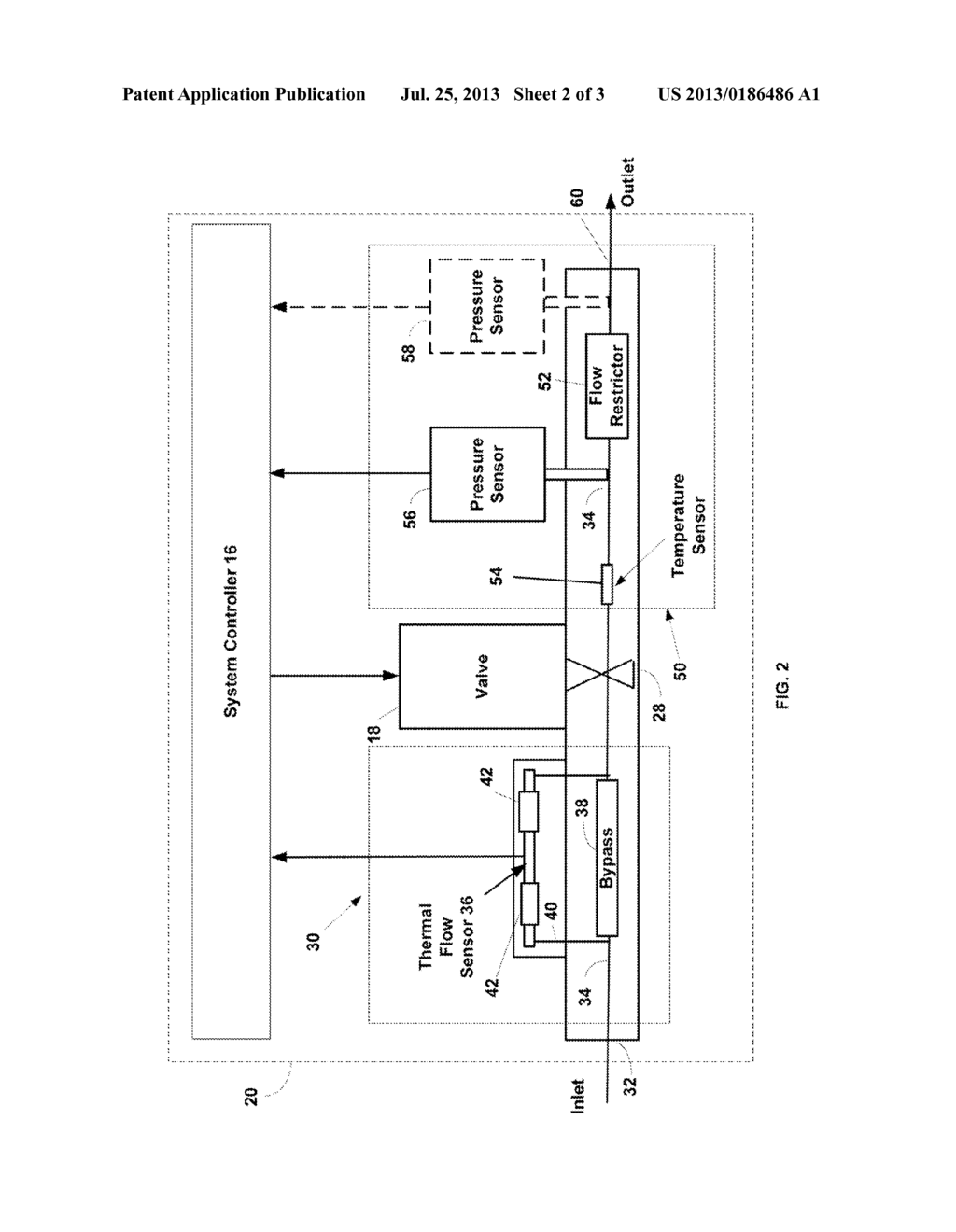 SYSTEM FOR AND METHOD OF MONITORING FLOW THROUGH MASS FLOW CONTROLLERS IN     REAL TIME - diagram, schematic, and image 03